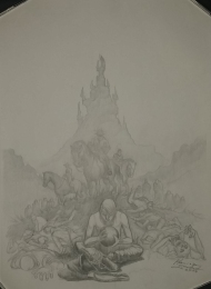 Wilki z Calla Mariusz Gandzel - szkic i ilustracja - obrazek