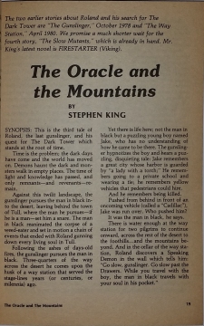 Fantasy & Science Fiction 2 1981 strona tytułowa noweli The Oracle and the Mountains