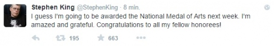 Stephen King - National Medal of Arts