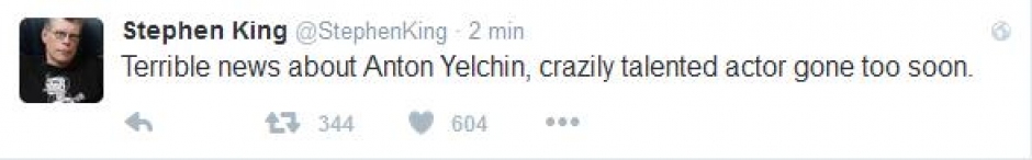 Stephen King o Antonie Yelchinie