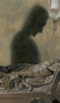 Nocna Zmiana - Dave McKean - Kobieta na sali - obrazek