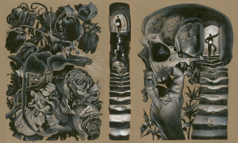 Nocna Zmiana - DaveMcKean - ilustracja na etui - obrazek