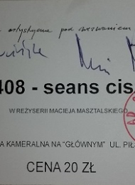 1408 - Seans ciszy - bilet do teatru - obrazek