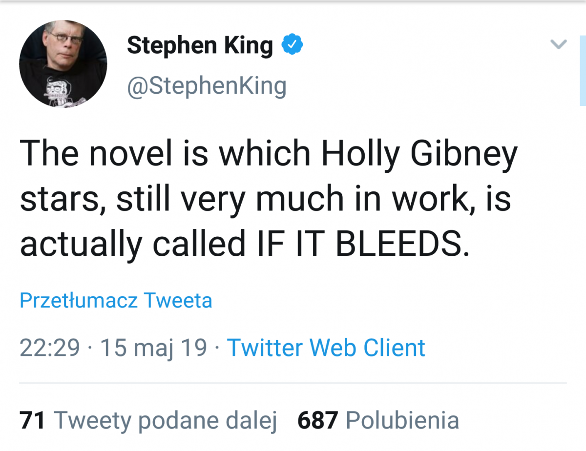 If It Bleeds - Stephen King na twitterze If It Bleeds - Stephen King na twitterze - obrazek